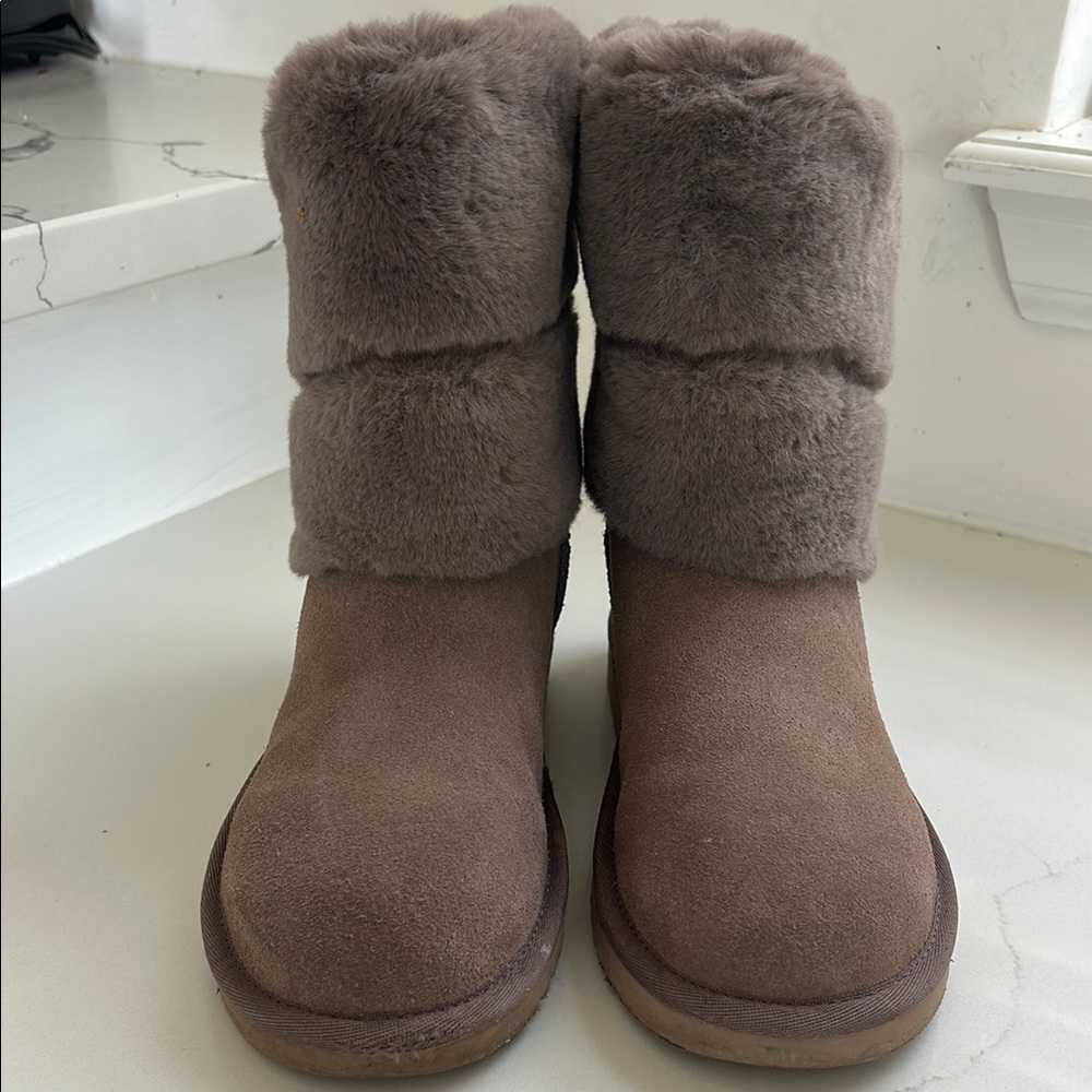 Koolaburra Brown Fur-Lined Winter Boots